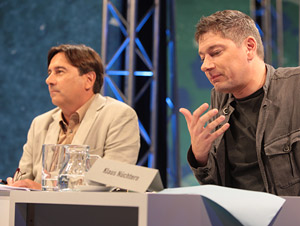 Alain Claude Sulzer, Klaus Nüchtern (Foto ORF/Johannes Puch)