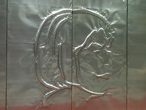 Ingeborg Bachmann aus Stahl: Foto: Petra Haas