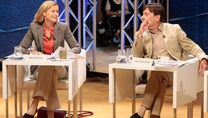 Meike Feßmann und Alain Claude Sulzer (Bild: Johannes Puch)