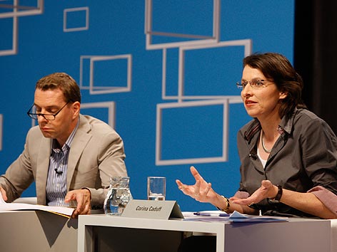 Paul Jandl, Corina Caduff (Bild: Johannes Puch)