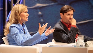 Meike Feßmann, Alain Claude Sulzer (Bild: Johannes Puch)