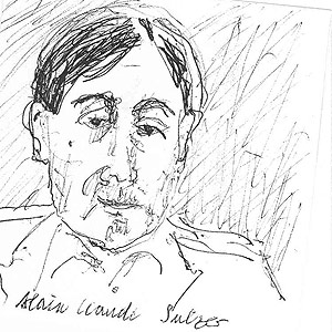 Alain Claude Sulzer (Skizze: Annelore Reski)