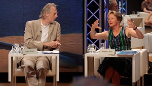 Hubert Winkels und Hildegard E. Keller (Bild: Johannes Puch)