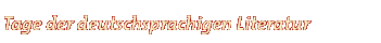 Tage der deutschsprachigen Literatur