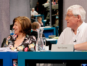 Ursula M&auml;rz, Karl Corino (Bild: Johannes Puch)