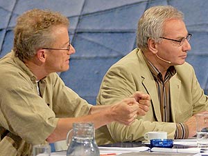 Heinrich Detering, Ernst A. Grandits (Bild: ORF - Johannes Puch)
