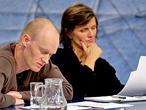 Arno Geiger, Iris Radisch (Bild: ORF - Johannes Puch)
