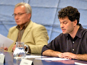 Andreas M&uuml;nzner (rechts) und Ernst A. Grandits (Bild: ORF - Johannes Puch)