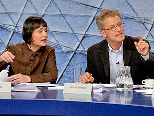 Ilma Rakusa,  Heinrich Detering (Bild: ORF - Johannes Puch)