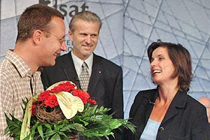 Arno Ro&szlig;, Manfred Erian, Iris Radisch (Bild: ORF - Johannes Puch)