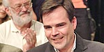 Der strahlende Sieger: Uwe Tellkamp (Bild: ORF - Johannes Puch)