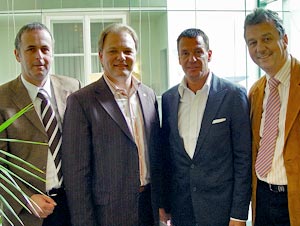 Heimo Strempfl, Albert Gunzer, Martin Strutz, Willy Mitsche (Bild: B&uuml;ro Strutz)