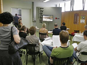 Das Literaturcafe im ORF-Theater (Bild: Johannes Puch)