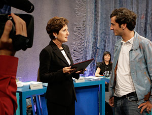Margit Cz&ouml;ppan, Verleger Farkas (Bild: Johannes Puch)