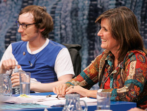 J&ouml;rg Albrecht, Iris Radisch (Bild: Johannes Puch)